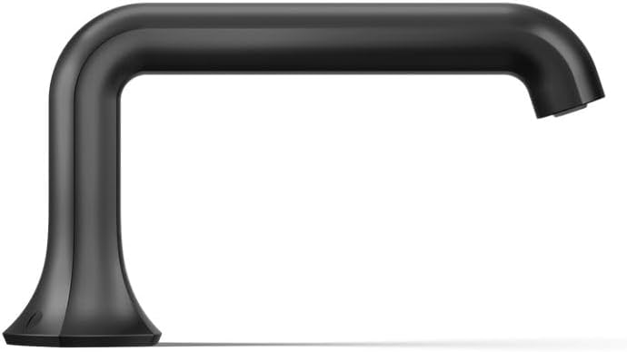 Kohler 27017-BL Occasion™ Deck-Mount Bath spout with Straight Design, Matte Black