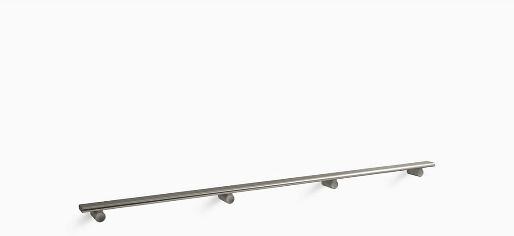 KOHLER K-97628-BNK Choreograph 54' Shower Barre, Anodized Brushed Nickel