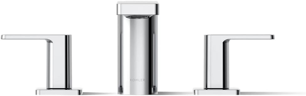 Kohler 27121-4-CP Parallel® Two-Handle Deck-Mount Bath Faucet, Polished Chrome