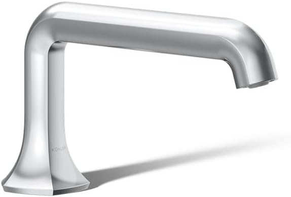 Kohler 27017-CP Occasion™ Deck-Mount Bath spout with Straight Design, Polished Chrome
