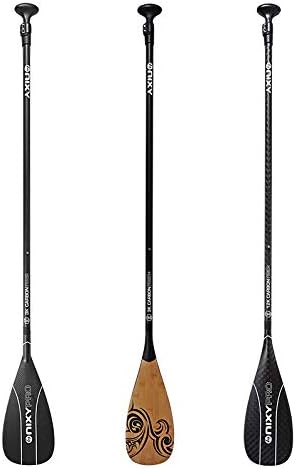 NIXY Full Carbon Fiber SUP Paddle – Adjustable 3 Piece Pro Paddle with ABS Blade Edge for Stand Up Paddle Board – Durable, Lightweight Floating Paddle