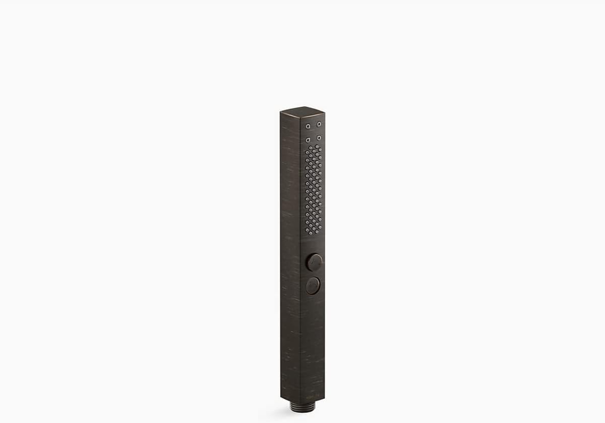 KOHLER 21336-2BZ Shift + Square Two-Function Handshower, Handheld Showerhead with 2 Spray Settings, 2.5 GPM, Oil-Rubbed Bronze
