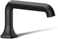 Kohler 27017-BL Occasion™ Deck-Mount Bath spout with Straight Design, Matte Black