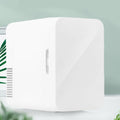 White Mini Fridge for Car/Home, Portable Cooler, Freezer Compressor Cooler with 8-Liter Capacity, Silent System