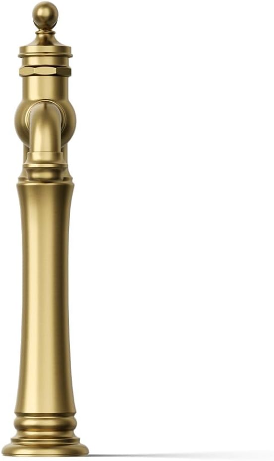 Kohler 72763-9M-2MB Artifacts® Gentleman's® Single-Handle Bathroom Sink Faucet, 1.2 gpm, Vibrant Brushed Moderne Brass
