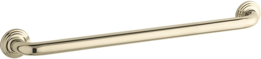 KOHLER K-10542-AF Traditional 24-Inch Grab Bar, Vibrant French Gold