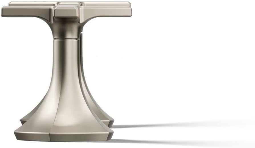 Kohler 27010-3-BN OCCASION™ Cross bathroom sink faucet handles, Vibrant Brushed Nickel