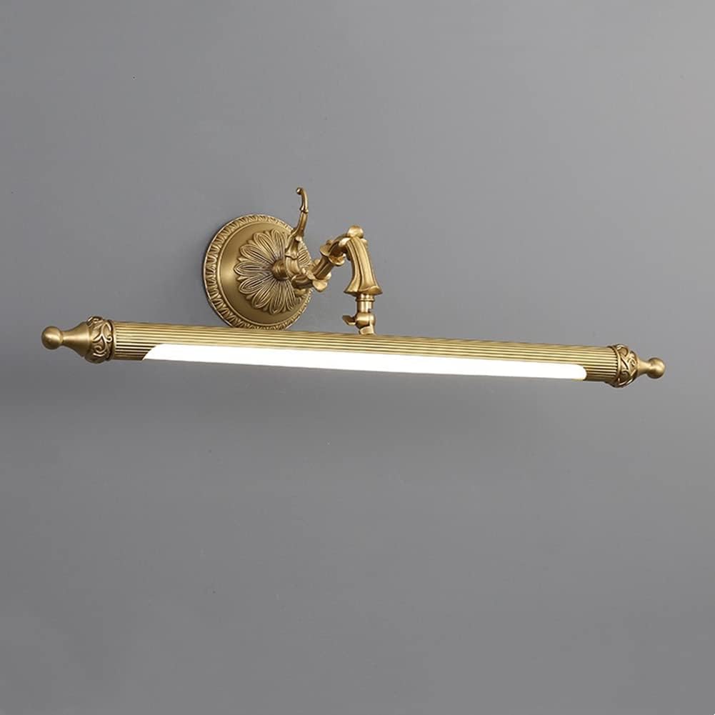 Antique Brass Bathroom Vanity Light Traditional Vanity Lighting LED Bathroom Wall Light Long Strip Vintage Sconce Light Bookshelf Library Lights in Gold - 22' Third Gear Dimming