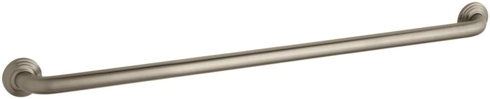 KOHLER K-10544-BV Traditional 36-Inch Grab Bar, Vibrant Brushed Bronze