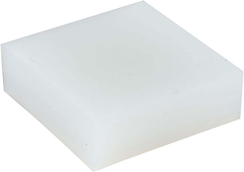 COYOUCO 300Mm×300Mm White Rubber Pad, 12Mm-50Mm Thick Silicone Non-Slip Sealing Pad for Furniture, Electronics, DIY Projects 1 Piece,35mm