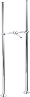 KOHLER K-128-BN Antique Bath Faucet Riser Tubes and Cross Connection, 29-5/8-Inch Long, Vibrant Brushed Nickel