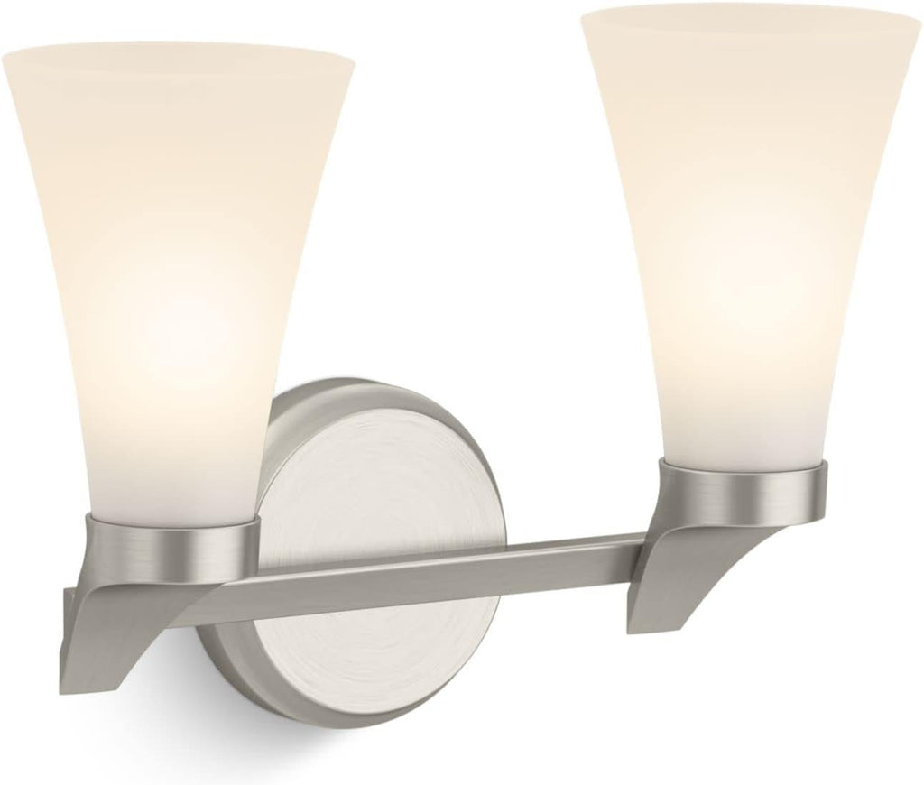 Simplice 2-Light Sconce - Brushed Nickel 26847-SC02-BNL Kohler