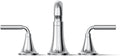 Kohler T27417-4-CP Tone™ Deck-Mount Bath Faucet Trim, Polished Chrome