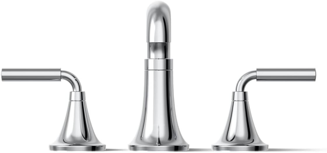 Kohler T27417-4-CP Tone™ Deck-Mount Bath Faucet Trim, Polished Chrome