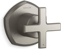 Kohler T27042-3-BN OCCASION™ Transfer valve trim with cross handle, Vibrant Brushed Nickel