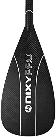 NIXY Full Carbon Fiber SUP Paddle – Adjustable 3 Piece Pro Paddle with ABS Blade Edge for Stand Up Paddle Board – Durable, Lightweight Floating Paddle