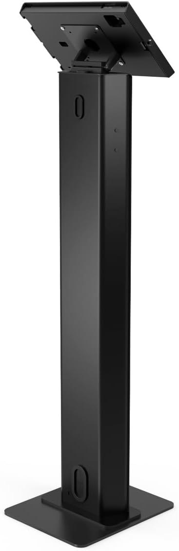 Compulocks iPad Air M2 & M3 11' Apex Enclosure Brandable Floor Stand – Secure Tablet Display Kiosk Mount, Digital Signage, POS Display - Black