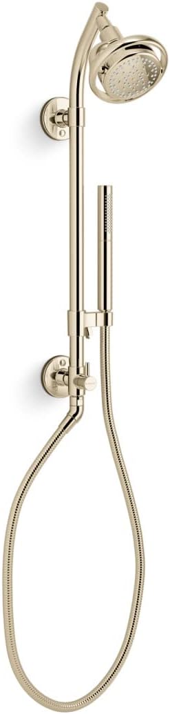 KOHLER 45906-AF HydroRail-S Shower Column, Vibrant French Gold