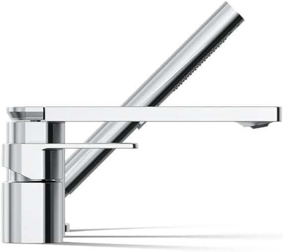 Kohler 23488-4-CP Parallel Single-Handle Deck-Mount Bath Faucet with handshower, Polished Chrome