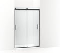 Levity Sliding Shower Door, 74-in H X 43-5/8-47-5/8-in W, With 1/4-in Thick Crystal Clear Glass