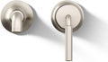 Kohler 26438-4-BN Tone™ Wall-Mount Single-Handle Bathroom Sink Faucet, 1.2 gpm, Vibrant Brushed Nickel