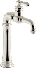 Kohler 72763-9M-SN Artifacts® Gentleman's® Single-Handle Bathroom Sink Faucet, 1.2 gpm, Vibrant Polished Nickel