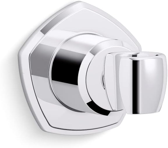 KOHLER 27129-CP Occasion Handheld Showerhead Bracket Holder, Wall-Mount Handshower Holder, Polished Chrome