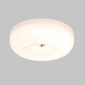 16' Large Milk Glass Flush Mount Ceiling Light Vintage Semi Flush Light Fixture Mid Century Modern Kitchen Ceiling Light White LED Ceiling Lights Schoolhouse Light Fixture