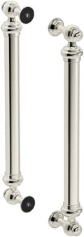 Kohler K-701728-SN 16-7/16' Back to Back Shower Door Handles, Vibrant Polished Nickel