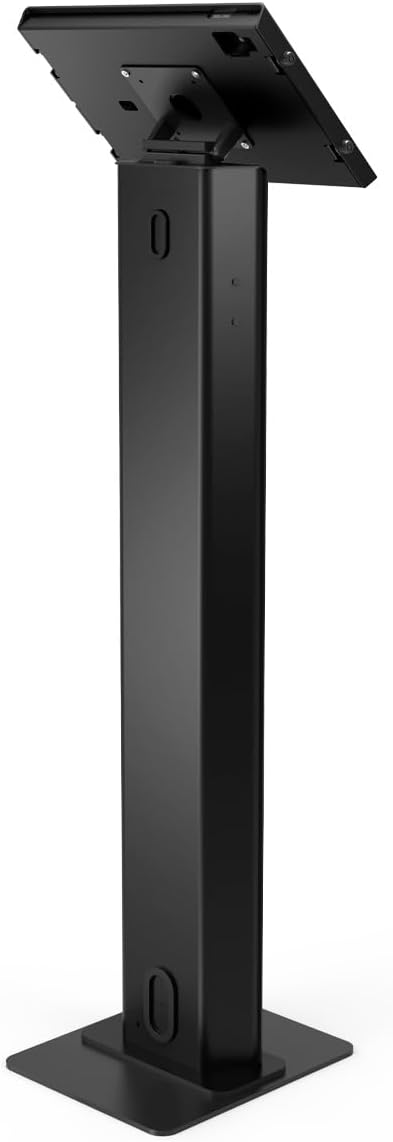 Compulocks iPad Air M2 & M3 13' Apex Enclosure Brandable Floor Stand – Secure Tablet Display Kiosk Mount, Digital Signage, POS Display - Black