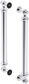 Kohler K-701728-CP 16-7/16' Back to Back Shower Door Handles, Polished Chrome
