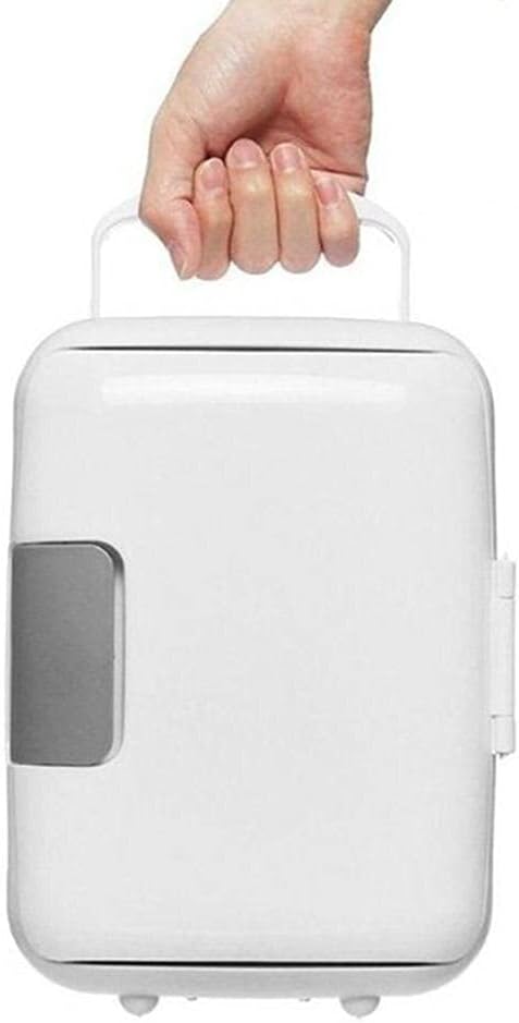 Mini Fridge 12V 4L Portable Car Refrigerator Mini Fridge Refrigerator Dual-Use Cooler Warmer Box Fridge Compressor Compatible with Office Yacht Truck RV (Color Name : Blue) (Blue)