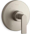 KOHLER TS73115-4-BN Composed Rite-Temp Valve Trim With Lever Handle, Vibrant Brushed Nickel
