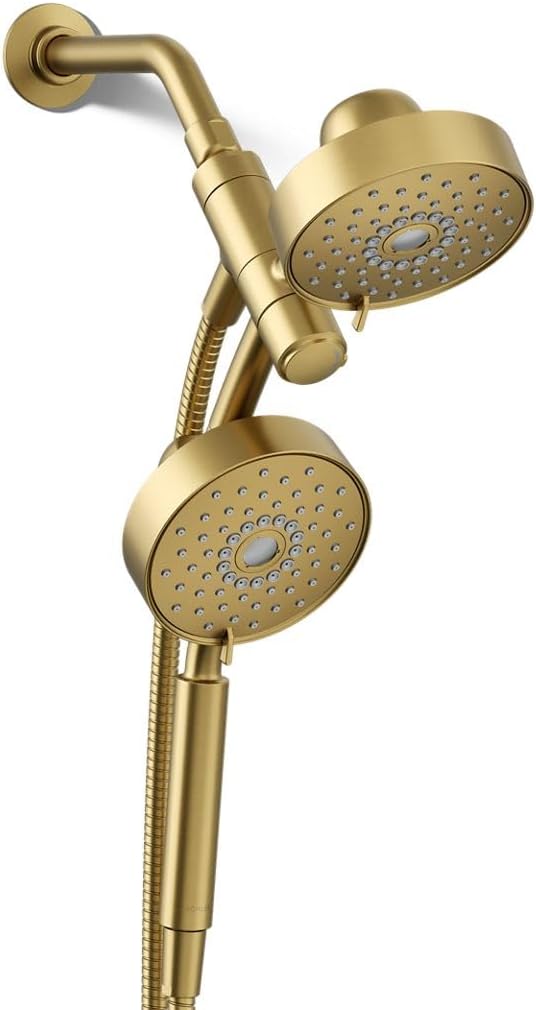 Kohler Purist® Showerhead 2-In-1 Combo 1.75 GPM, Brass, Plastic, Brushed