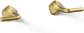 KOHLER T27013-4-2MB Occasion Wall-Mount Bathroom Sink Faucet Lever Handle Trim in Vibrant Brushed Moderne Brass