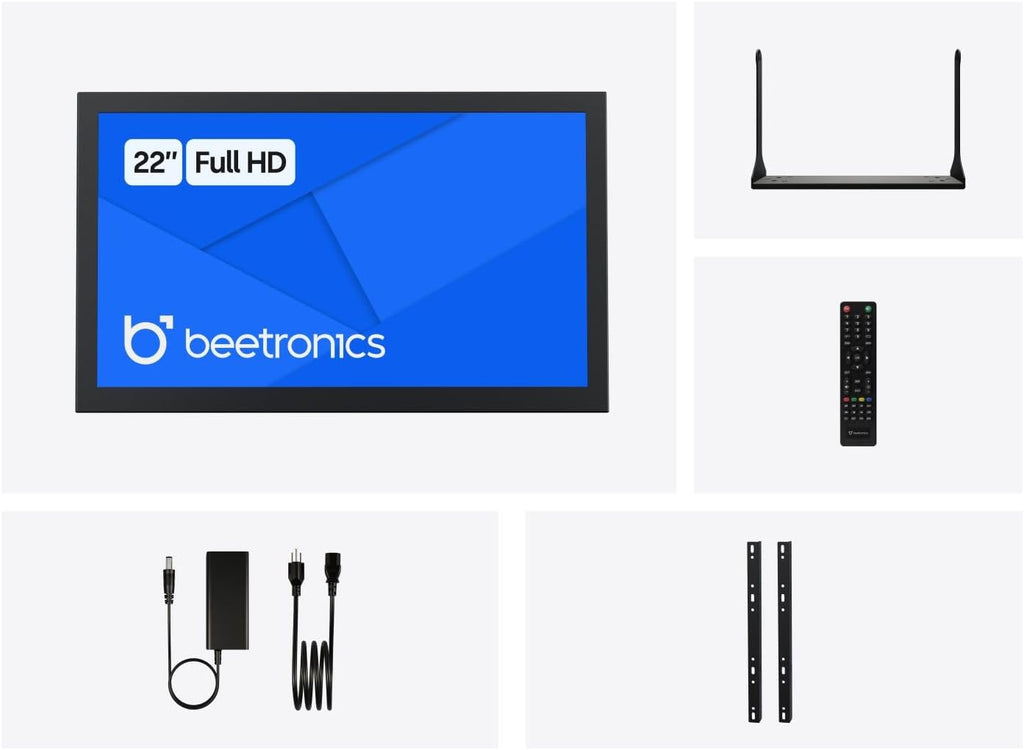 Beetronics 22-Inch Full HD IPS Monitor - Professional Industrial-Grade Display | HDMI, VGA, BNC, RCA Inputs | Durable Metal Housing, Matte Screen, 24/7 Continuous Operation, Wide Viewing Angle, 22HD7M