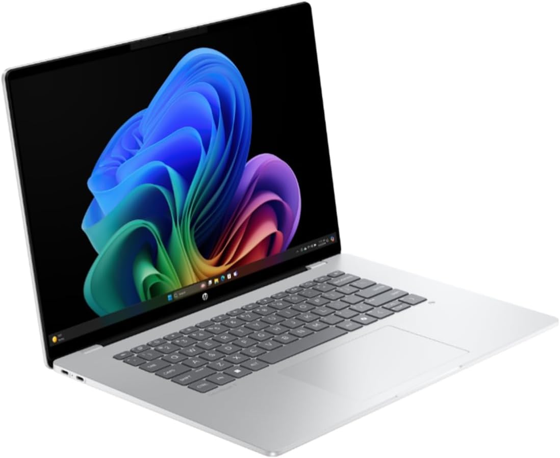 HP OmniBook 5 16-fb0435nr 16' Touchscreen Copilot+ PC Notebook - WUXGA - 60 Hz - Qualcomm Snapdragon X Plus X1P-42-100 - 16 GB - 512 GB SSD - Glacier Silver - Qualcomm Chip - 1920 x 1200 - Windows 11