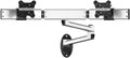 Dual Monitor Wall Mount for Apple w/Quick Release Dual Arm
