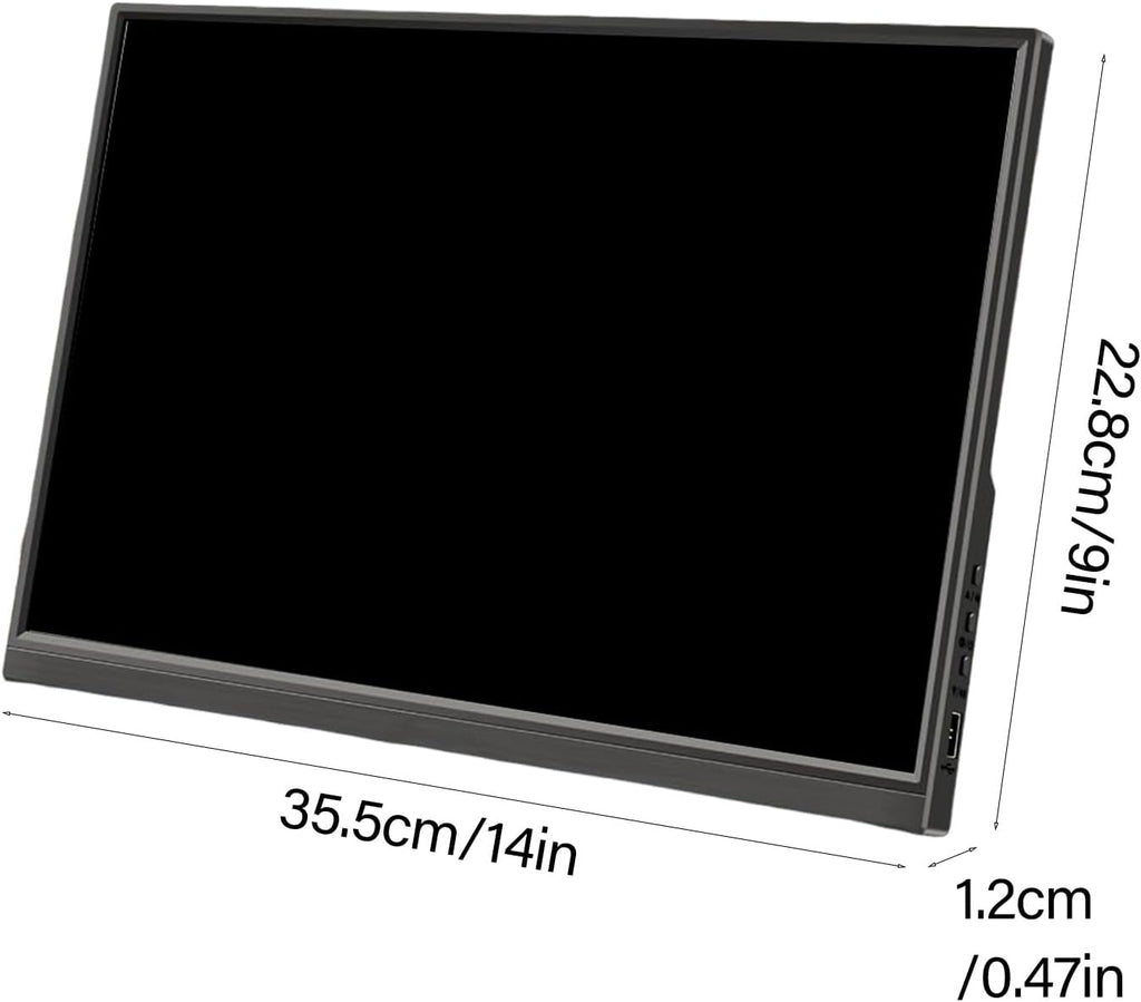16inch Portable Monitor for Laptop Laptop Screen Extender USB C Travel External Display Gaming for Pc Computer Portable with Speakers