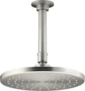 KOHLER 45201-BN Contemporary Round 2.0 GPM Rainhead with Katalyst Air-Induction Spray, 8-Inch, Vibrant Brushed Nickel