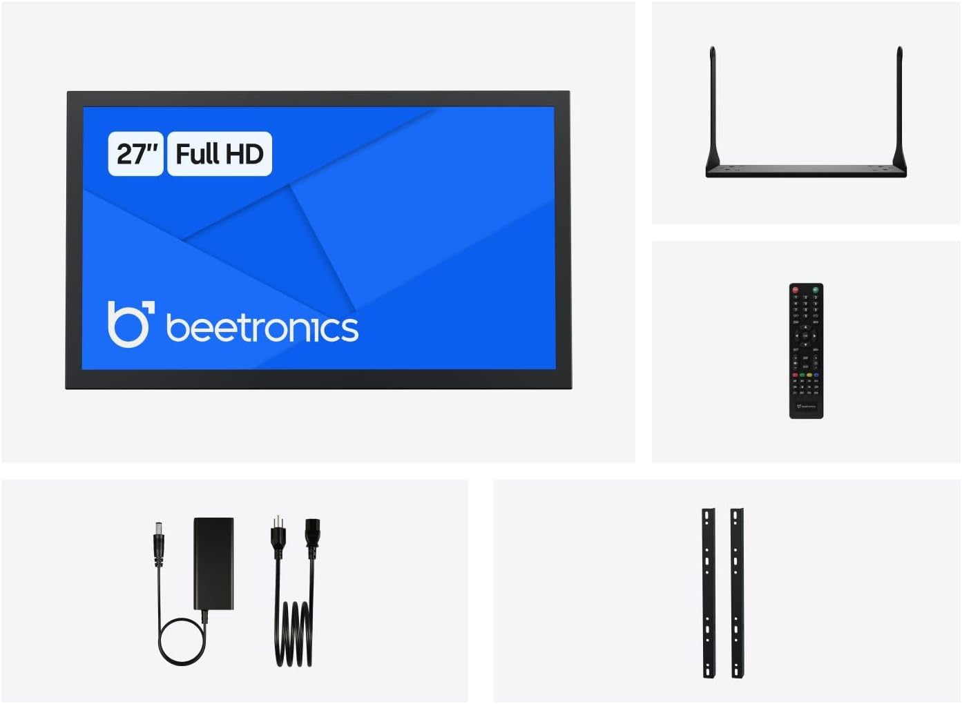 Beetronics 27-Inch Full HD IPS Monitor - Professional Industrial-Grade Display | HDMI, VGA, BNC, RCA Inputs | Durable Metal Housing, Matte Screen, 24/7 Continuous Operation, Wide Viewing Angle, 27HD7M