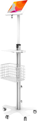 Premium Medical Tablet Stand – CTA Height Adjustable Mobile Tablet Stand with Add-ons for Healthcare - iPad Pro 13-inch (M4), iPad Pro 12.9-inch, iPad Air 13-Inch (M3 / M2)