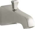 Kohler 496-V-BN Memoirs® Stately Wall-Mount Bath spout with Deco Design and Diverter, Vibrant Brushed Nickel