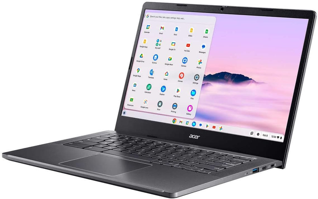 acer Chromebook Plus 514 Google AI Laptop 14' FHD IPS Touchscreen Intel Octa core i3-N305 8GB RAM 512GB SSD Type-C Free Google AI/2TB Loud Storage for 1-Year Grey + HDMI Cable