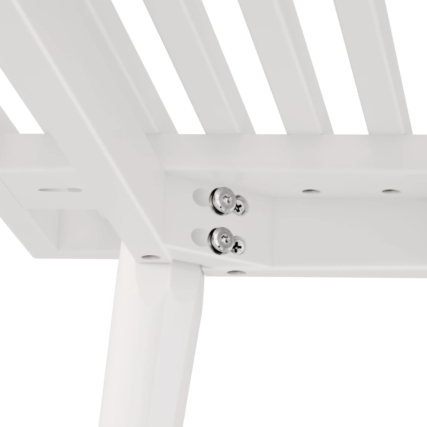Plank+Beam Entryway Bench, Wooden End of Bed Bench for Bedroom, Mid-Century Modern Square Bench for Hallway, Living Room, Indoor, Porch, 56.25', White