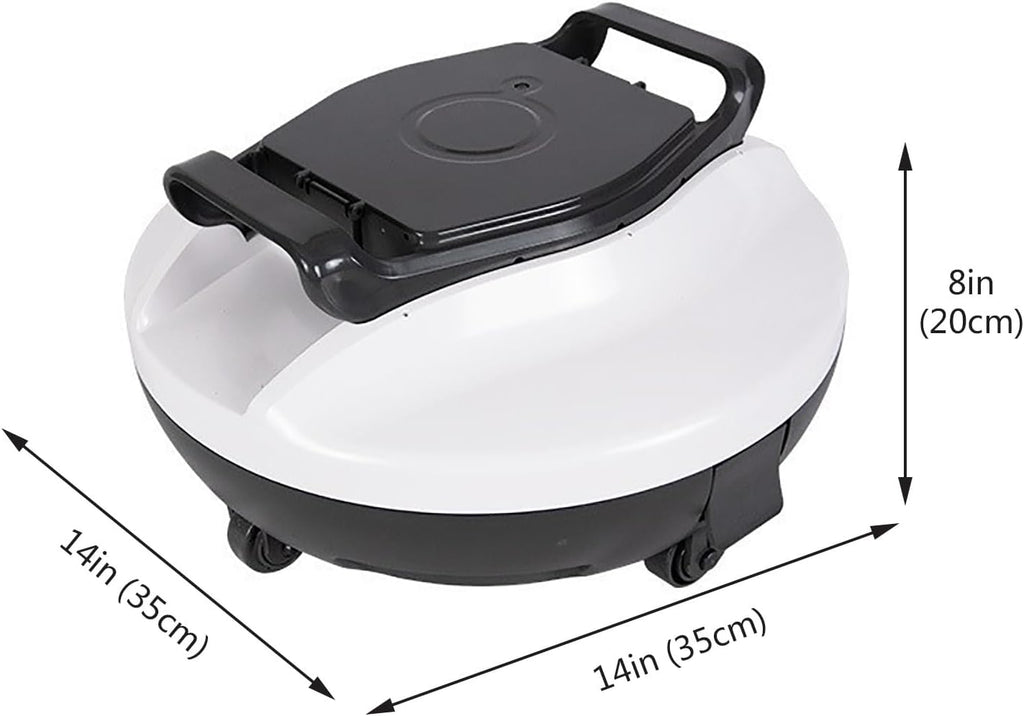 Pool Surface Skimmer Cleaner, Automatic Pool Vacuum Robot, Cordless Pool Vacuum for Inground Pools, Superior Power and Smart Navigation