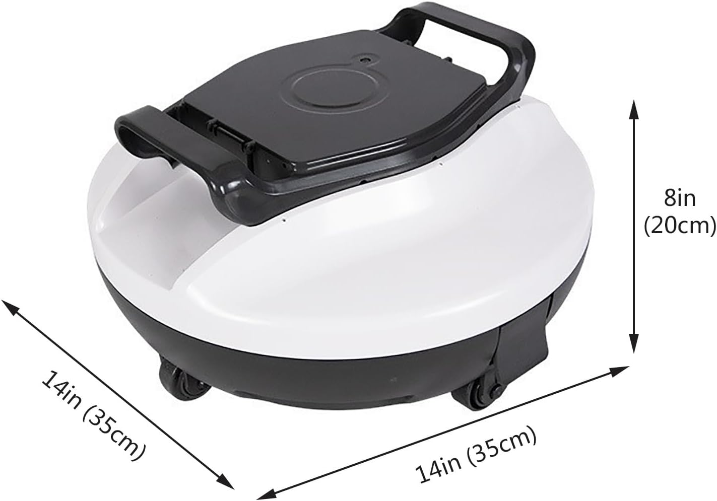 Pool Surface Skimmer Cleaner, Automatic Pool Vacuum Robot, Cordless Pool Vacuum for Inground Pools, Superior Power and Smart Navigation