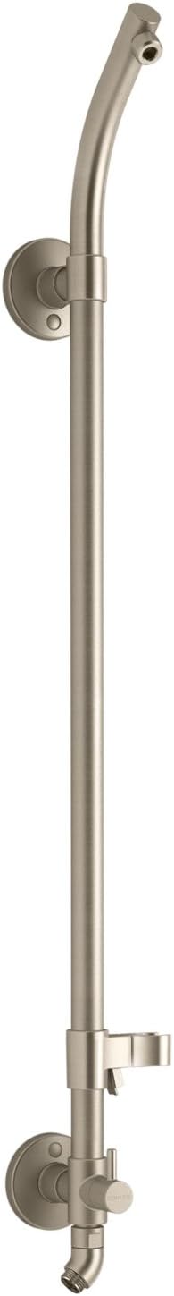 KOHLER K-45905-BV Hydrorail-S Bath and Shower Column, Vibrant Brushed Bronze