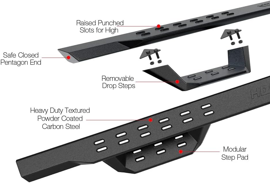 HD Ridez Overland Slider Drop Steps Compatible with Chevy Colorado GMC Canyon 2015-2026 Crew Cab