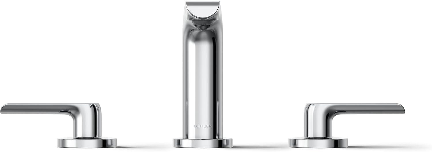 Kohler 97352-4-CP Avid® Widespread Bathroom Sink Faucet, 1.2 gpm, Polished Chrome